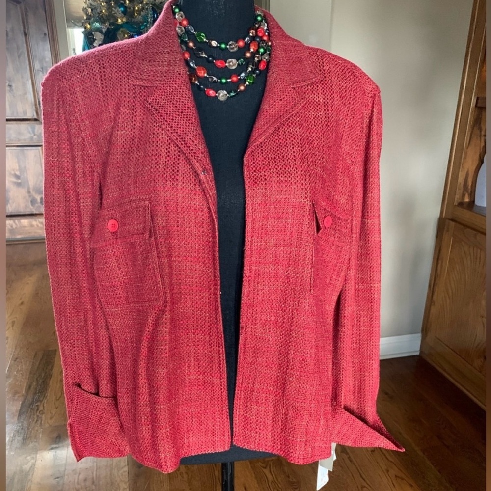 Jones New York Linen Blend Blazer